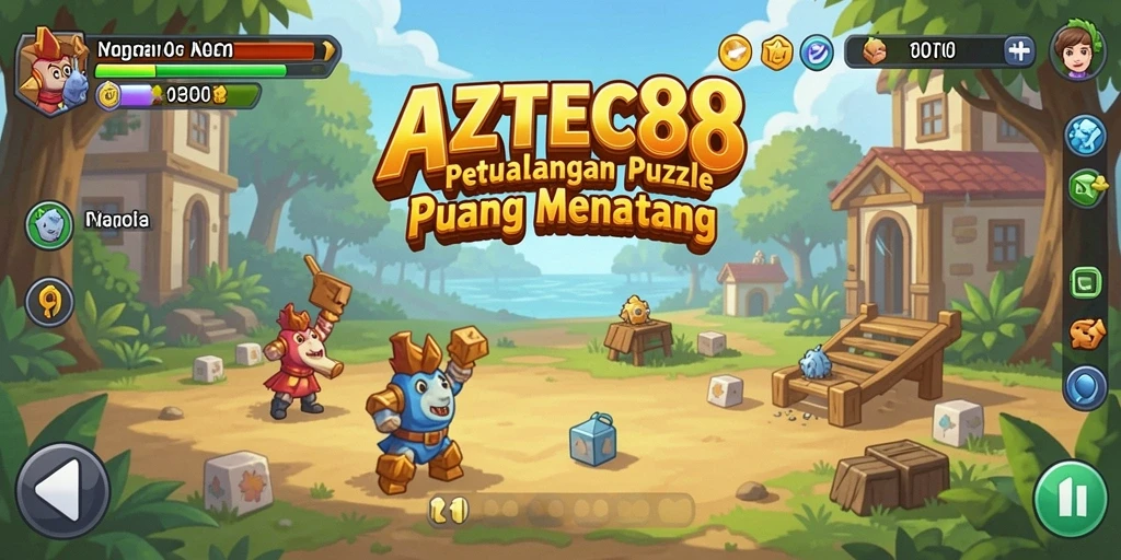 Tampilan gameplay AZTEC88 yang seru dan mendebarkan.