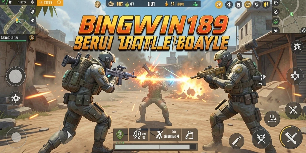 Gameplay Battle Royale yang intens dan menegangkan.