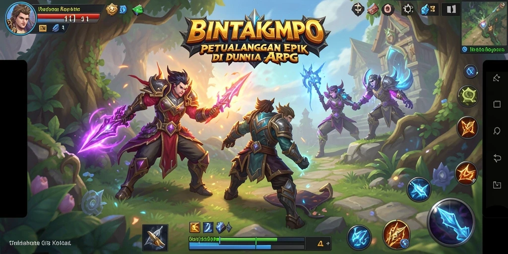 Tampilan menarik dari gameplay ARPG BINTANGMPO yang seru dan menantang.