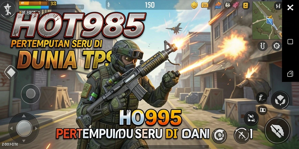 Screenshot HOT985 menunjukkan aksi pertempuran intens di medan perang.