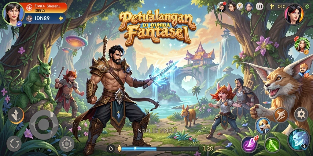 Tangkapan layar gameplay seru IDN89 yang menampilkan aksi petualangan.