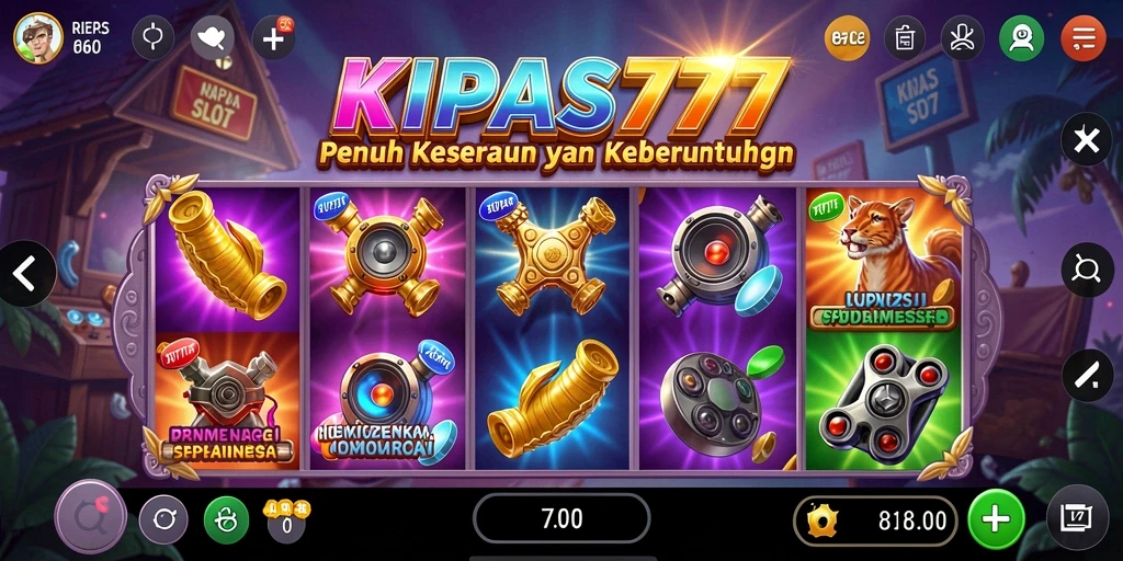 Tampilan gameplay menarik dari KIPAS777 dengan efek visual yang menawan.