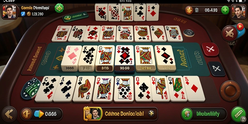 Tangkapan layar utama OCE69 menampilkan gameplay seru Domino.