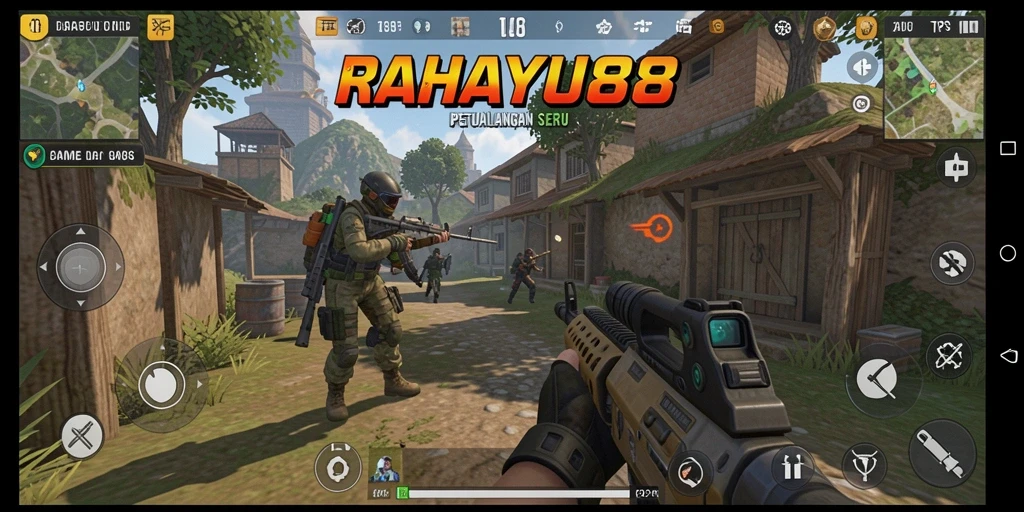 Tampilan gameplay RAHAYU88 yang menegangkan dalam pertempuran TPS.