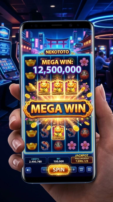 Halaman unduh aplikasi di nekototo menampilkan update terbaru dan populer.
